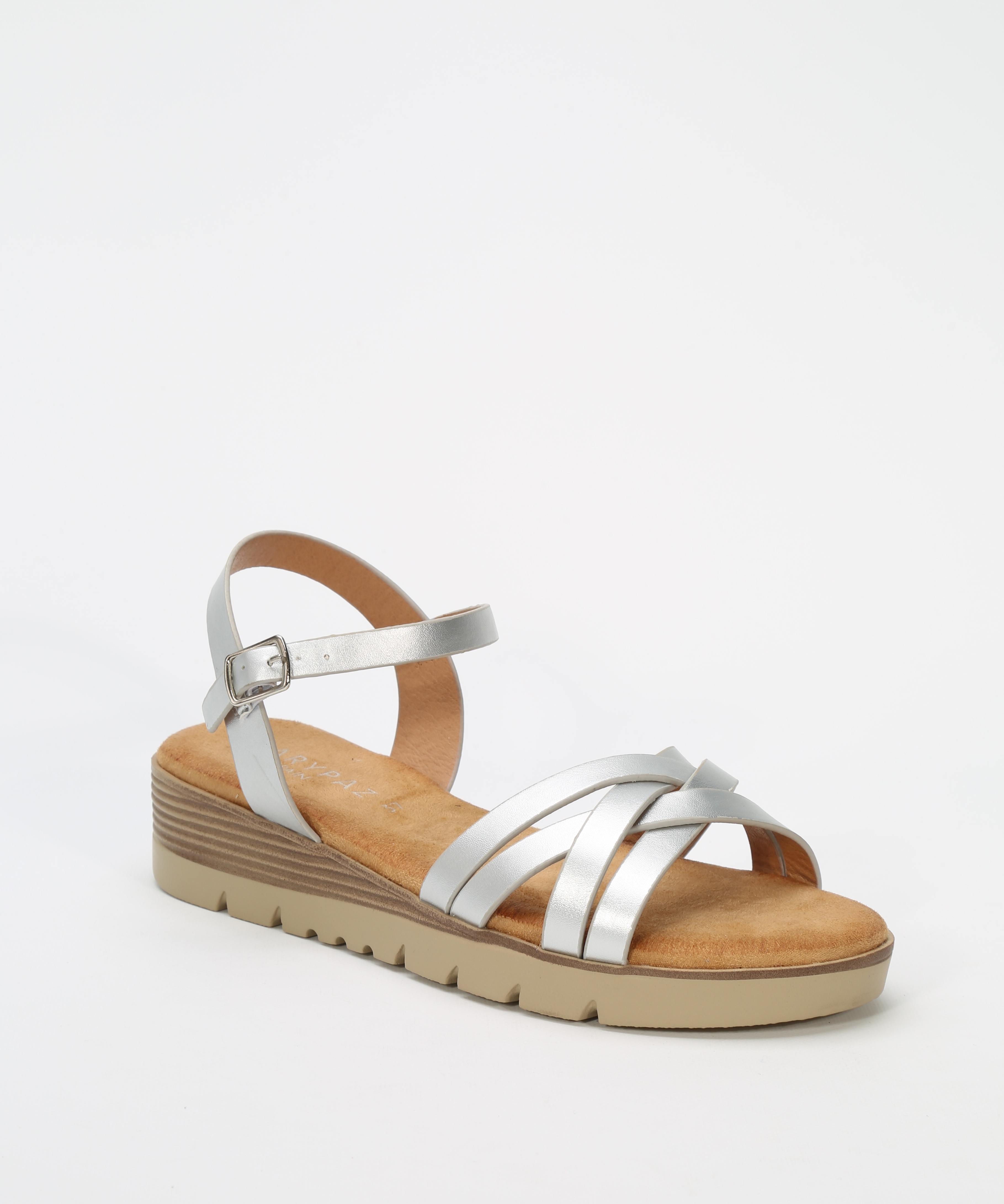 Sandalias planas tiras entrelazadas 